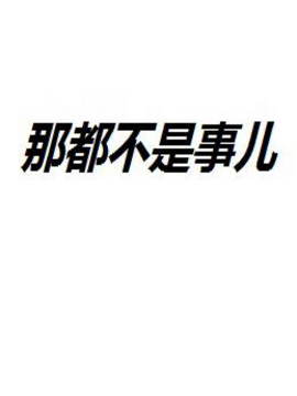 那都不是事